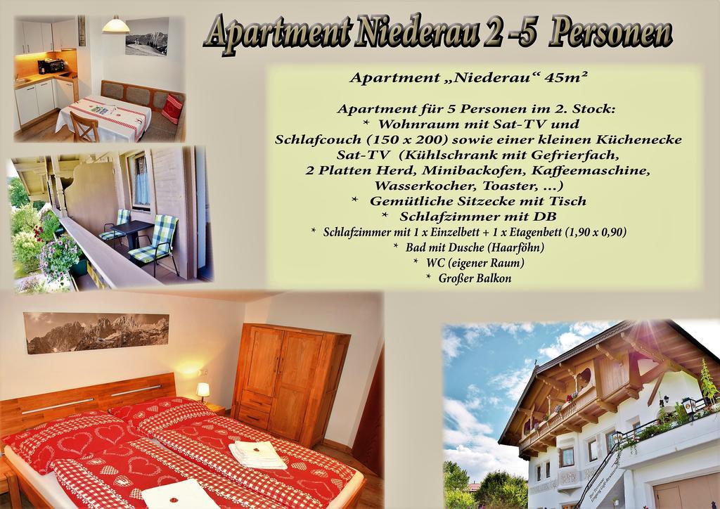 Tennladen Apartments Niederau Extérieur photo